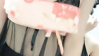 【69堂精品】黑丝双女搔首弄姿双手挤大白奶子特写一线天