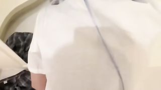 【69堂午夜视频】“无套比带套号”极品蓝色白丝JK妹妹被后入顶宫内射