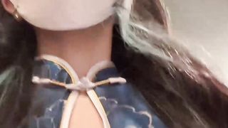 【69堂午夜视频】穿着旗袍跳擦边舞诱惑哥哥，哥哥忍不住把我，我以蹲着的方式爬在哥哥的小腹上