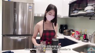 【69堂午夜视频】教你如何简单泡出好喝的即溶咖啡，可是你怎么就插进来了？